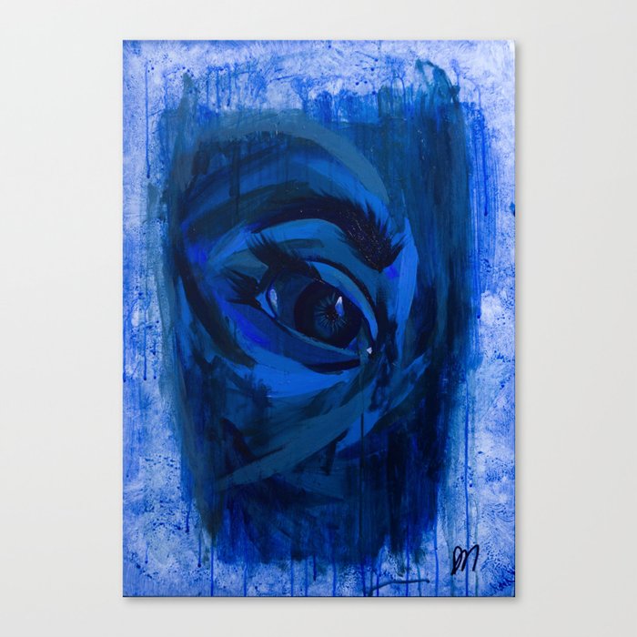 Deep Blue Eye Canvas Print