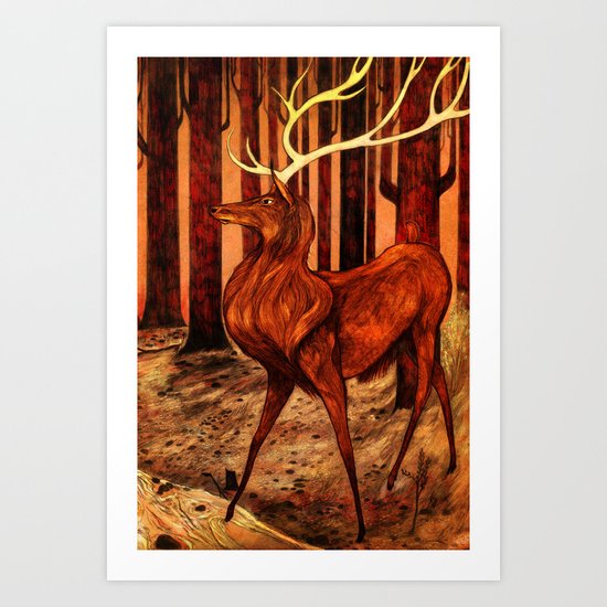 La Majesté du Cerf (The Proud Stag) Art Print