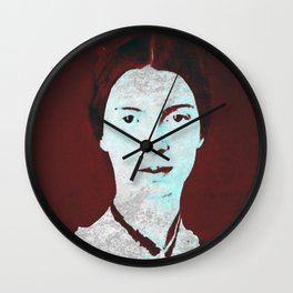 Emily Dickinson Wall Clock | Pop Art, Vintage, Digital, People 