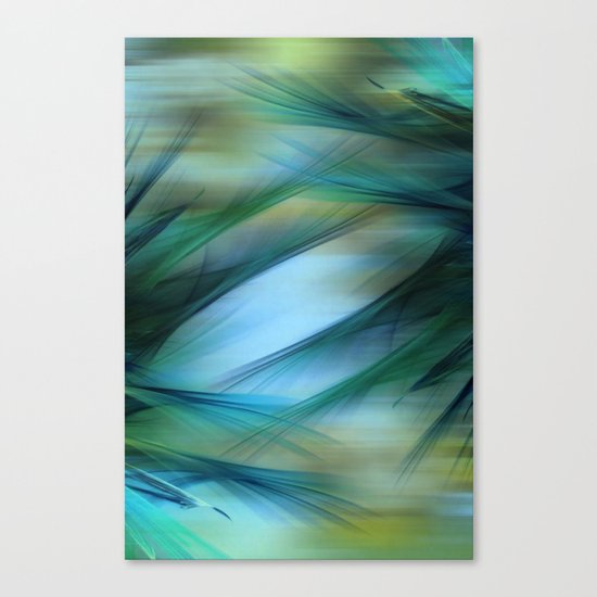 Soft Feathered Lights Abstract Canvas Print