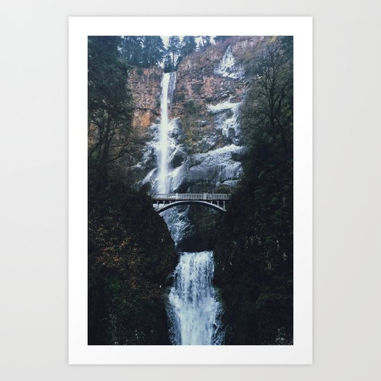 WINTER FALLS - landscape photography Art Print