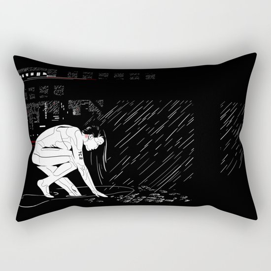 nit:e:scape // android underground Rectangular Pillow