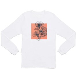 Hibiscus Colors Long Sleeve T Shirt