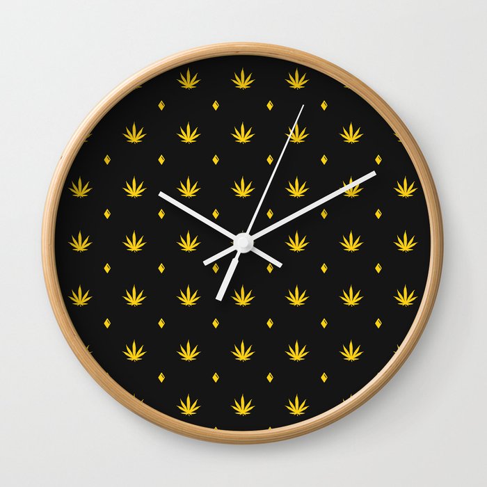 Cannabis fancy | Black Wall Clock