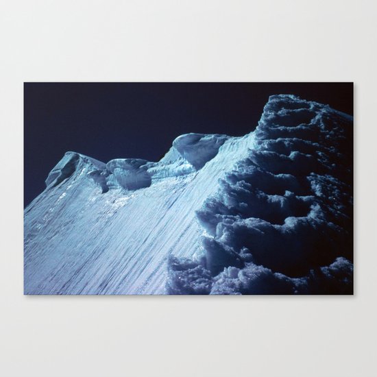 NATURE'S WONDER #2 - Glacier in the dark #art #society6 Canvas Print