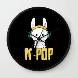 K-Pop Bunny Wall Clock