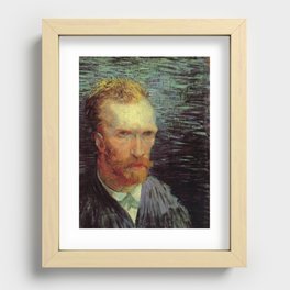 Self-Portrait Vincent van Gogh Date: 1887; Recessed Framed Print