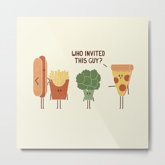Party Crasher Metal Print