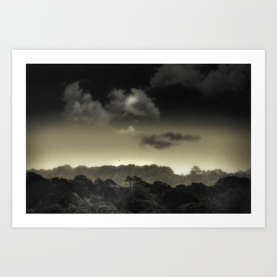 Stored in the Cloud Art Print