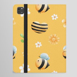 Buzzy Bee In Mellow Yellow iPad Folio Case