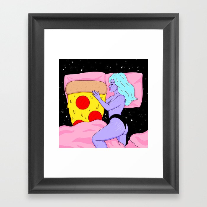 Pizza Love Framed Art Print