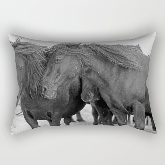 PONIES IN THE WIND Rectangular Pillow