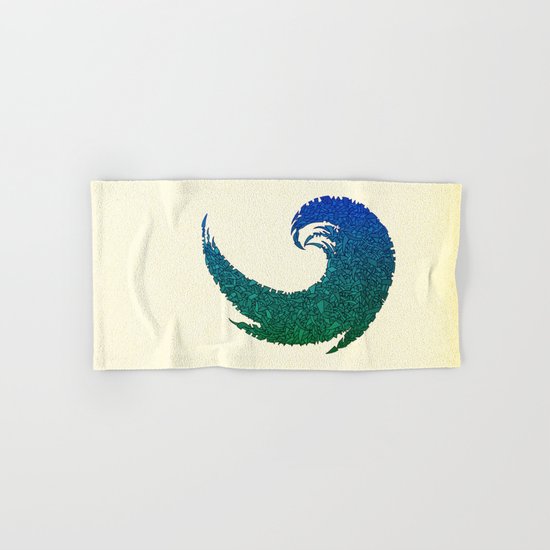 - summer wave - Hand & Bath Towel