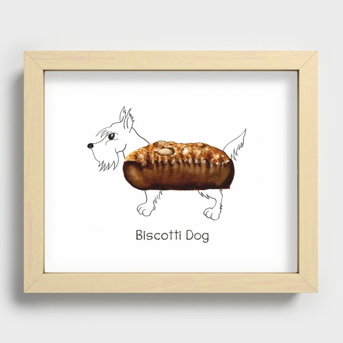Dog Treats - Biscotti Dog Recessed Framed Print