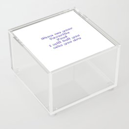 Funny food quotes Acrylic Box