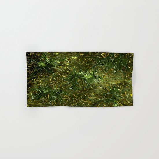The Wolves Hidden in the Jade Green Galaxy Hand & Bath Towel