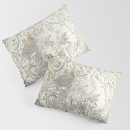 Star map of the Southern Starry Sky Pillow Sham