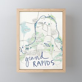 Grand Rapids Framed Mini Art Print