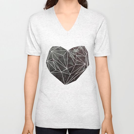 Heart Graphic 4 Unisex V-Neck