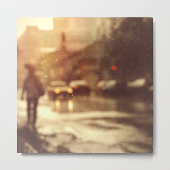 Dirty Window Metal Print