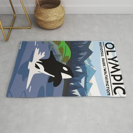 Olympic National Park Area & Throw Rug