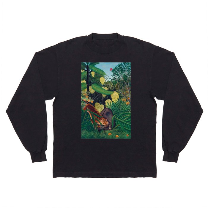 Exotic Tropical, Botanical, Rousseau, Artprints Long Sleeve T Shirt