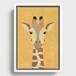 FAUNA / Giraffe Framed Canvas