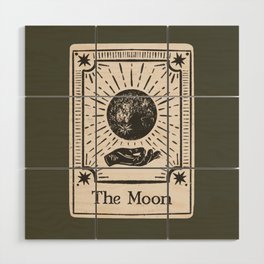The Moon Tarot Card Wood Wall Art