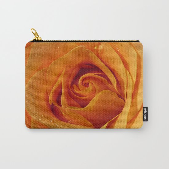 Gold Rose Bud- Orange Roses and flowers Carry-All Pouch