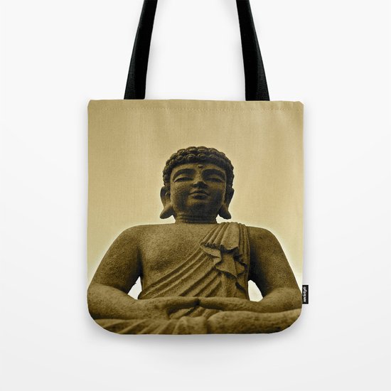 Buddha Prays Tote Bag