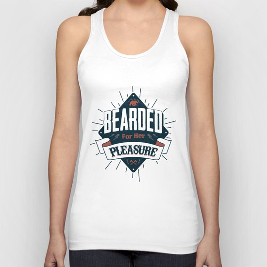 BEARDED FOR HER PLEASURE Unisex Tank Top