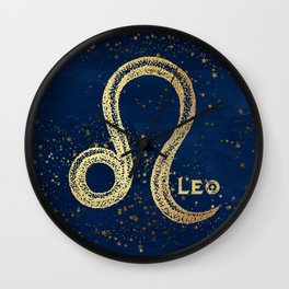Leo Zodiac Sign Wall Clock