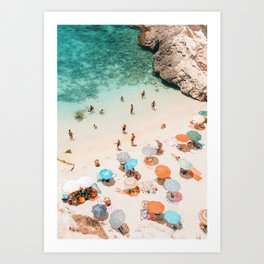 Puglia Beach Art Print