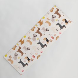 Cute Dog Pattern Yoga Mat