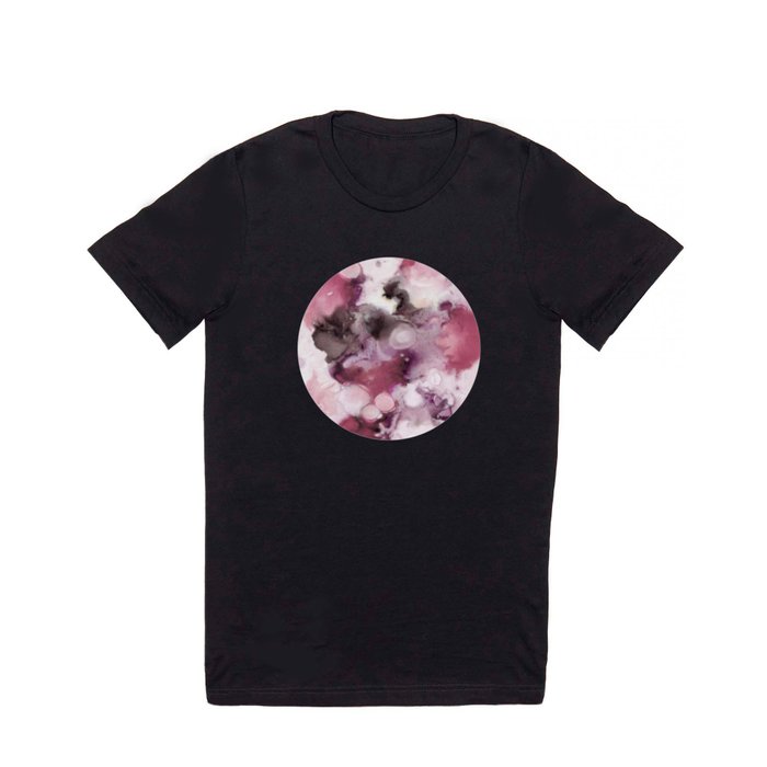 Organic Abstract in shades of plum T Shirt