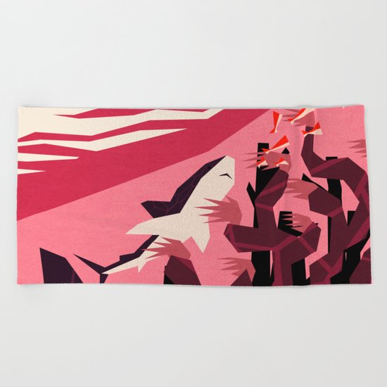 The daily commute Beach Towel
