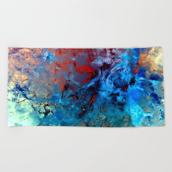 α Comae Berenices Beach Towel