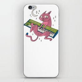 funny Cat Synth iPhone Skin