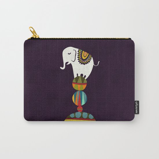 Elephant Circus Carry-All Pouch
