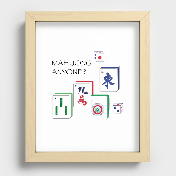 MahJong Anyone? Recessed Framed Print