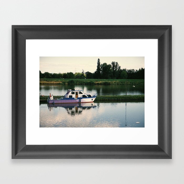 ship - boat Framed Art Print