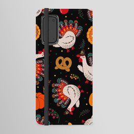 Thanksgiving Turkey Pattern Android Wallet Case
