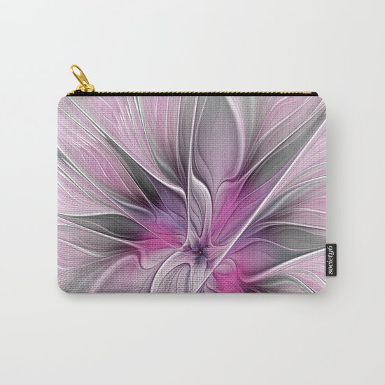 A Blooming Dream, Abstract Fractal Art Carry-All Pouch