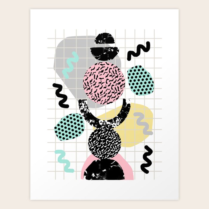 アート・デザイン・音楽 From Matt Black to Memphis Memphis Art Prints, Framed & Recessed | Society6