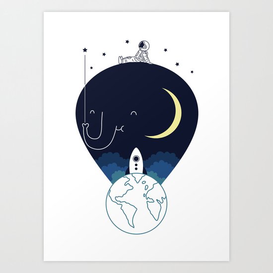 Imagine and Explore Art Print