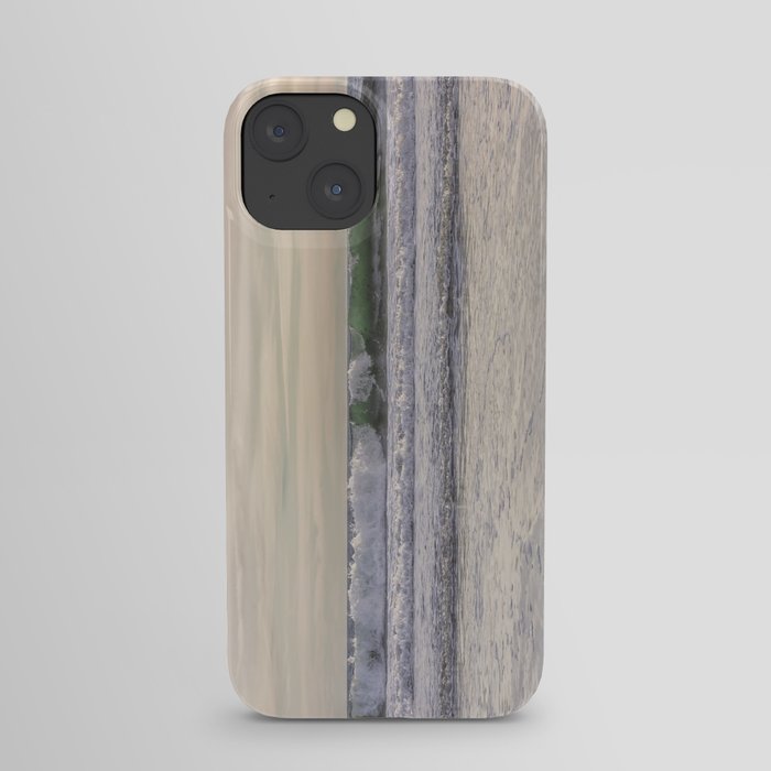 Winter waves at the beach iPhone Case