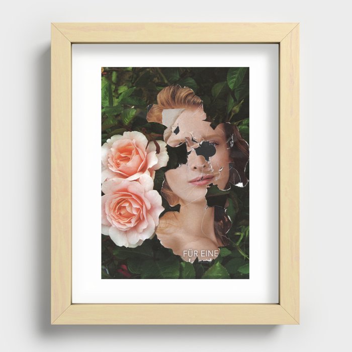 FlowerFrau · Rose Recessed Framed Print