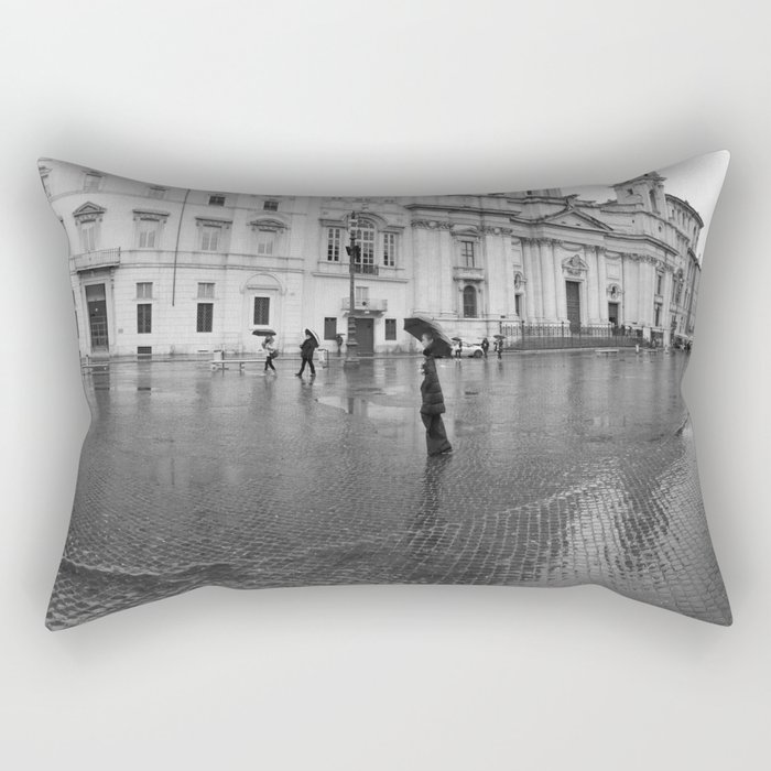 Purple and Blue in Rome Rectangular Pillow