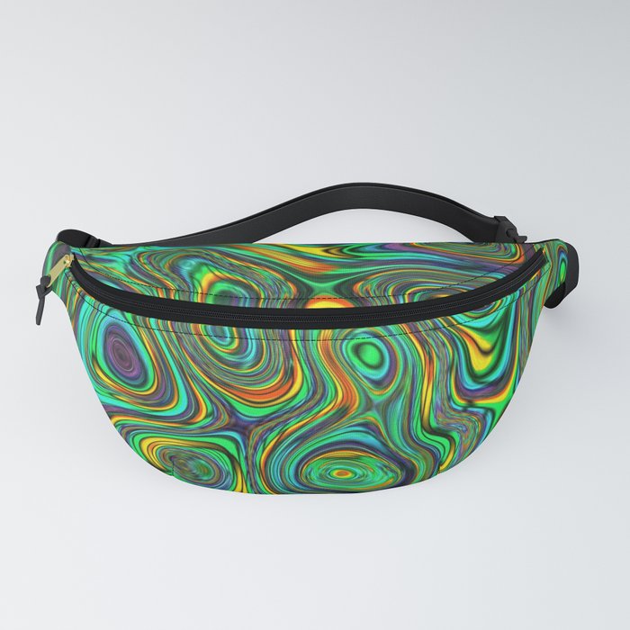 Green Illusion Fanny Pack