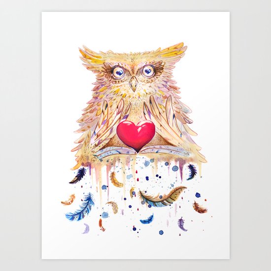 Owl Art Print